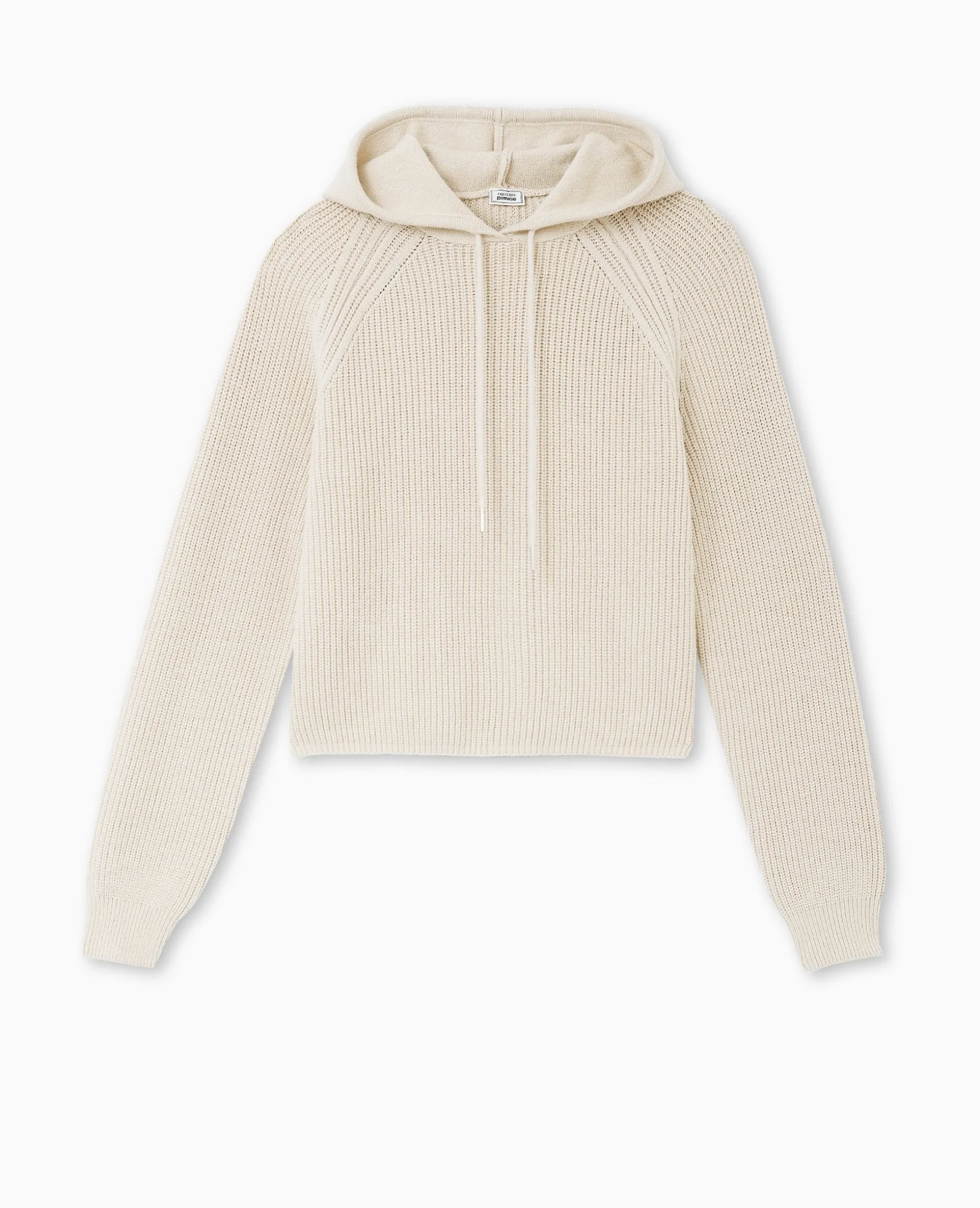 Pull Court Avec Capuche - Beige