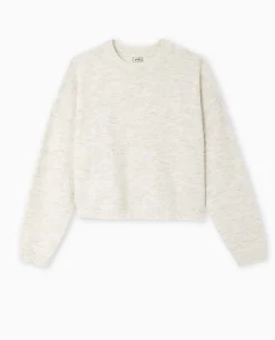 Pull Court En Maille - écru