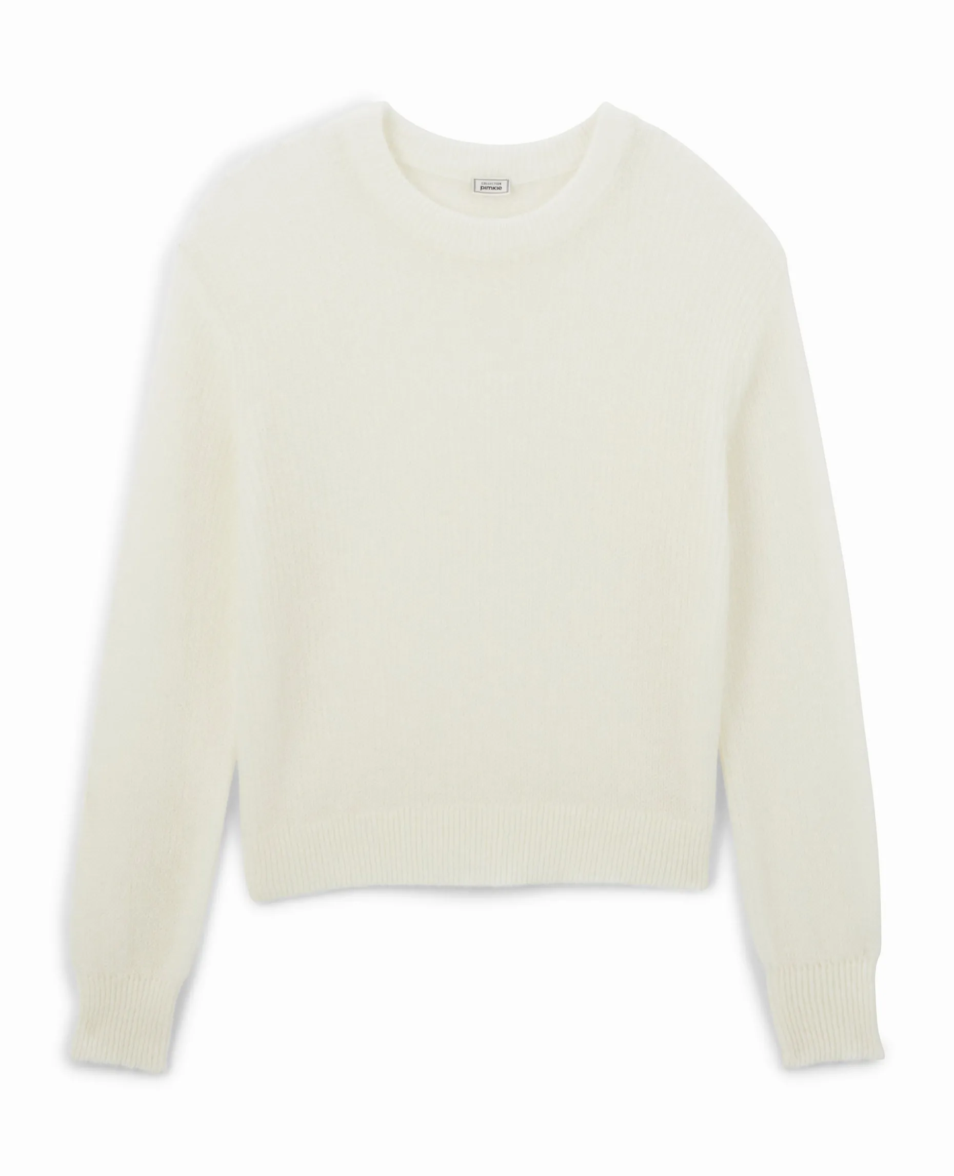 Pull En Maille Ajourée - Blanc
