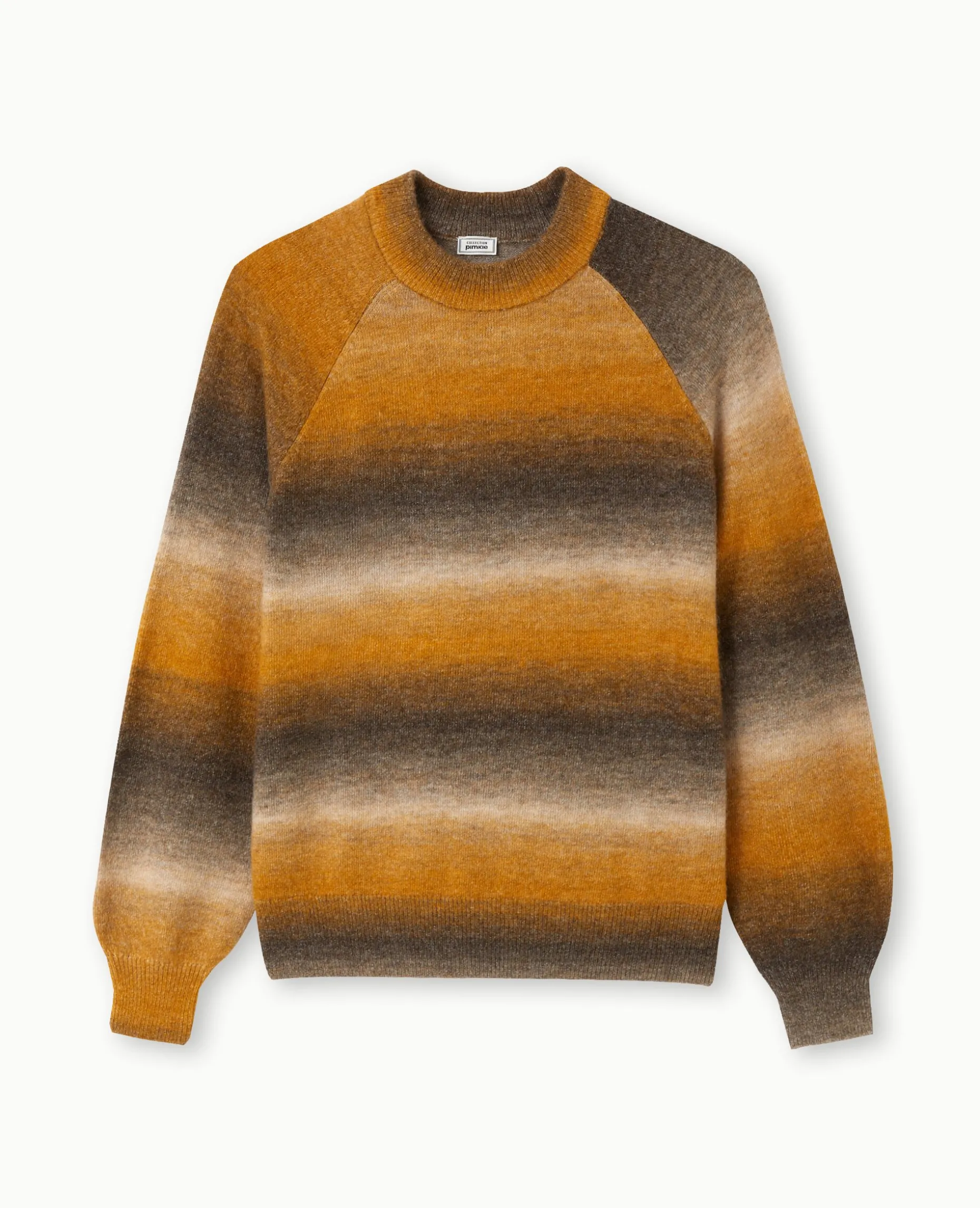 Pull En Maille Effet Dégradé - Marron