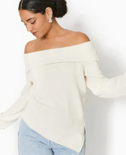 Pull Encolure Bardot - Blanc