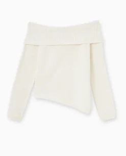 Pull Encolure Bardot - Blanc