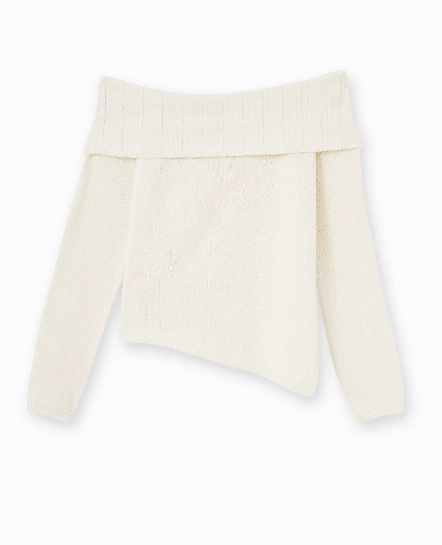 Pull Encolure Bardot - Blanc
