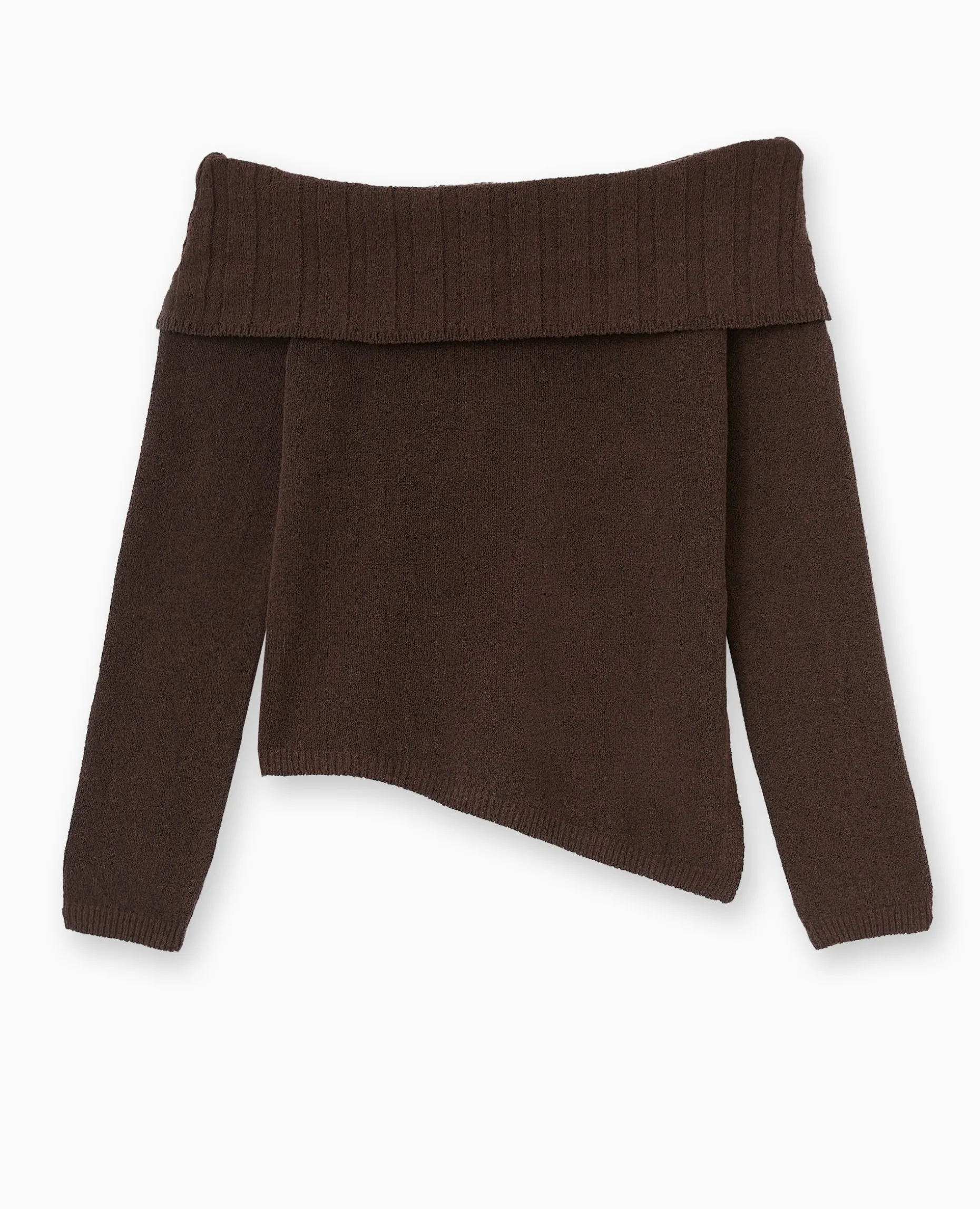 Pull Encolure Bardot - Marron
