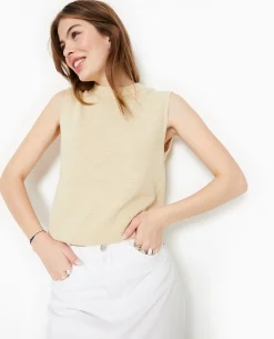 Pull Sans Manches - Beige