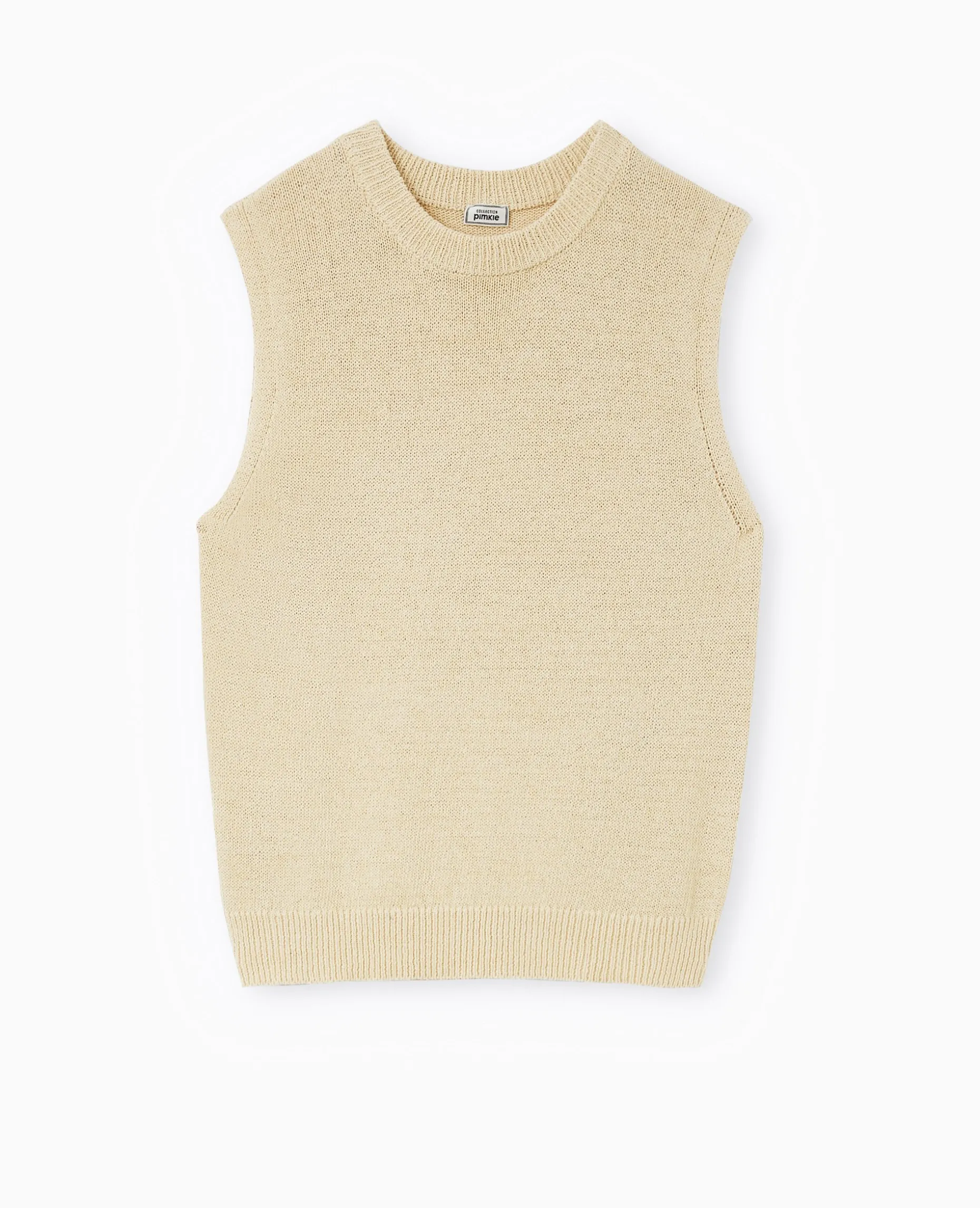 Pull Sans Manches - Beige