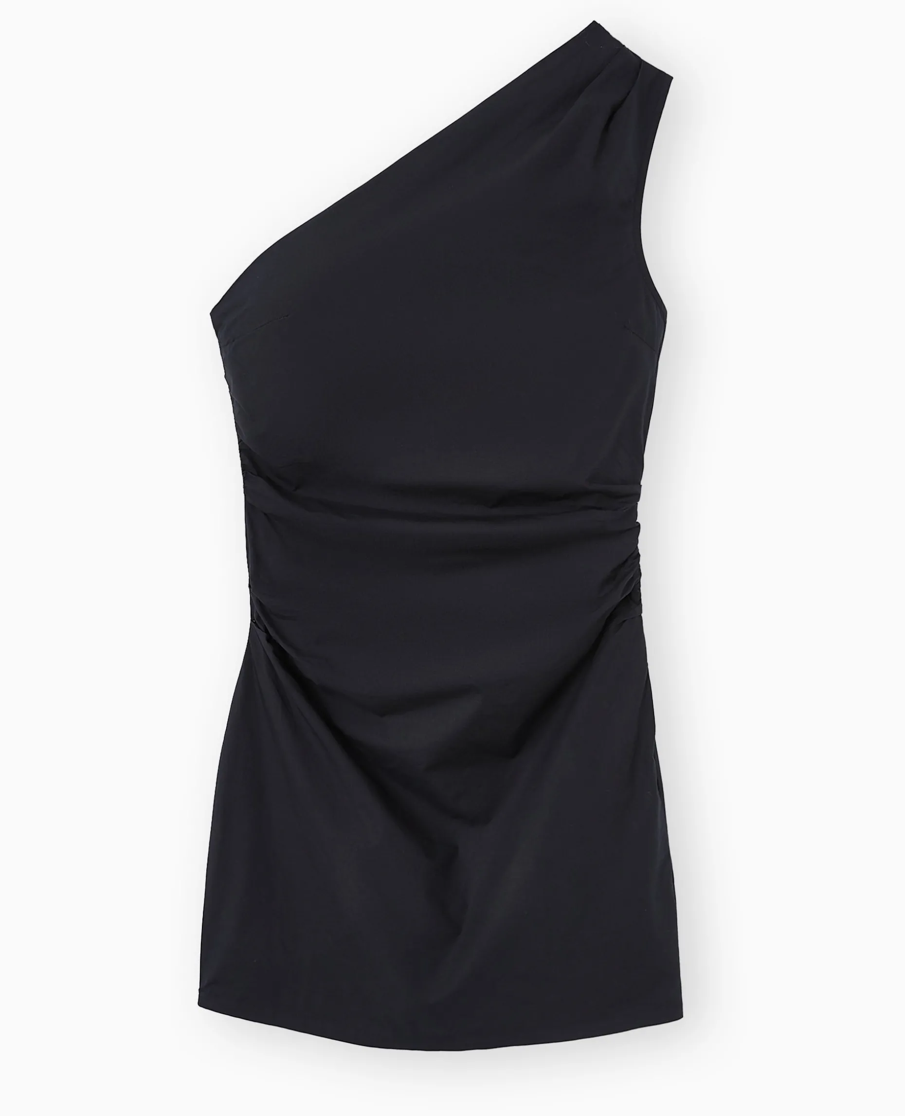 Robe Courte Asymétrique One Shoulder - Noir