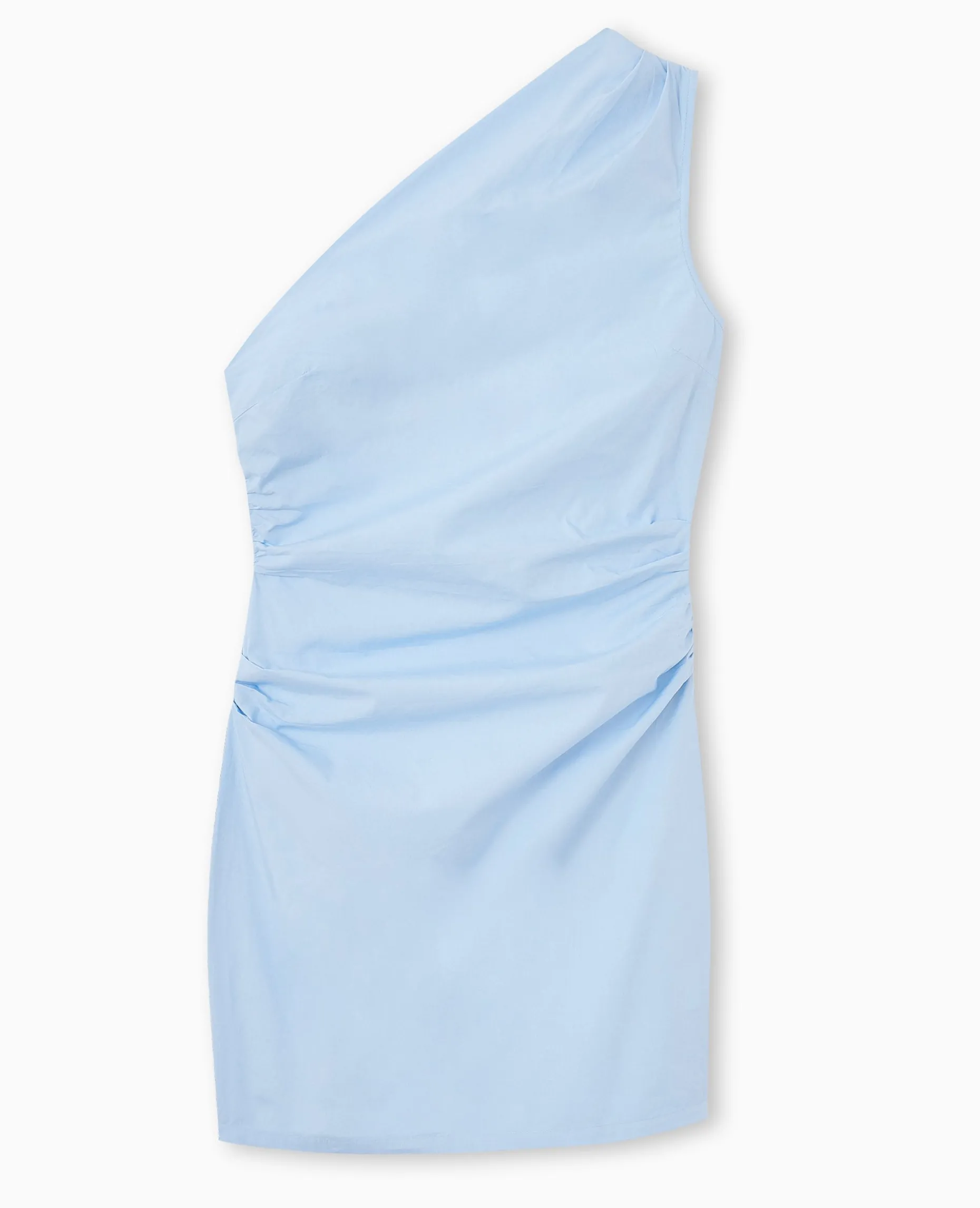 Robe Courte Asymétrique One Shoulder - Bleu