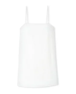 Robe Courte Avec Bretelles à Nouer - Blanc