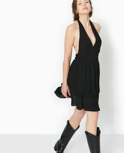 Robe Courte Dos-nu - Noir