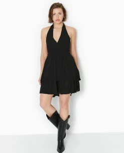 Robe Courte Dos-nu - Noir