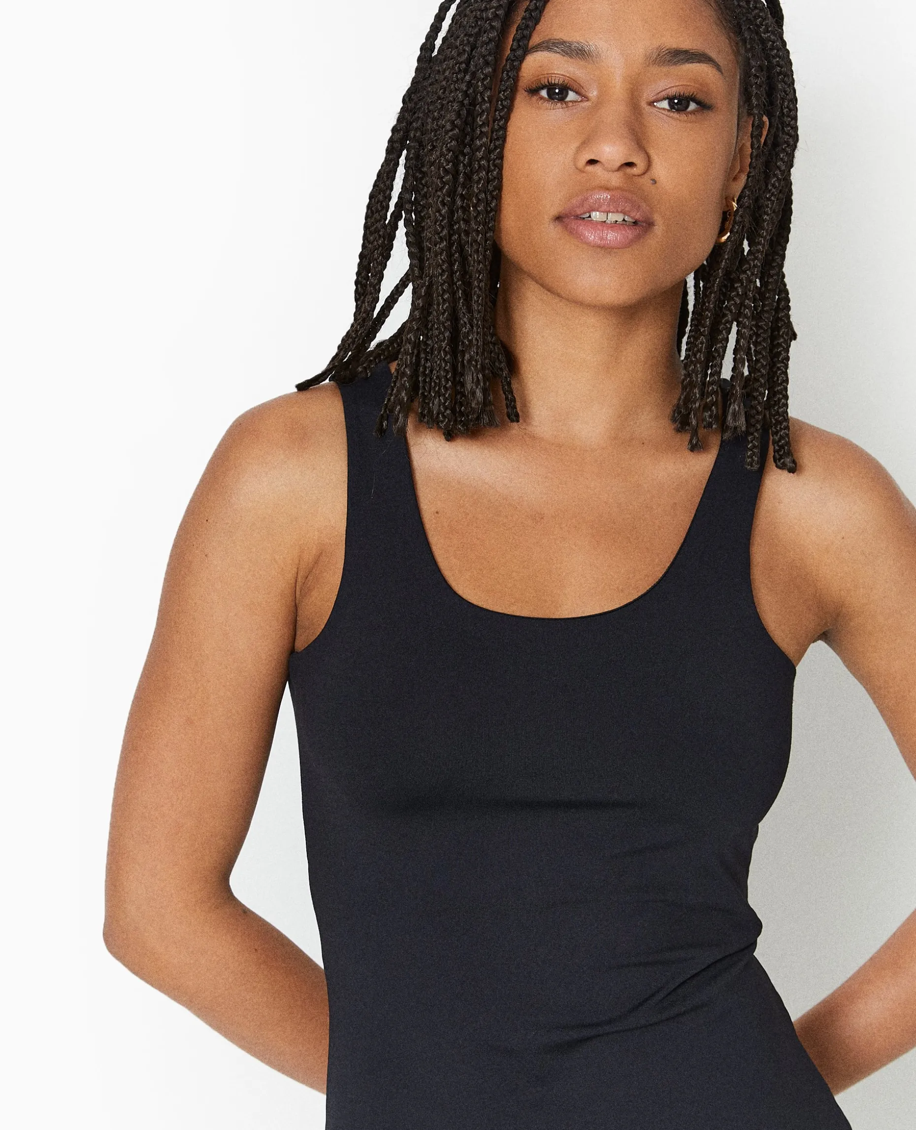 Robe Courte Forme Patineuse - Noir