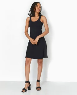 Robe Courte Forme Patineuse - Noir