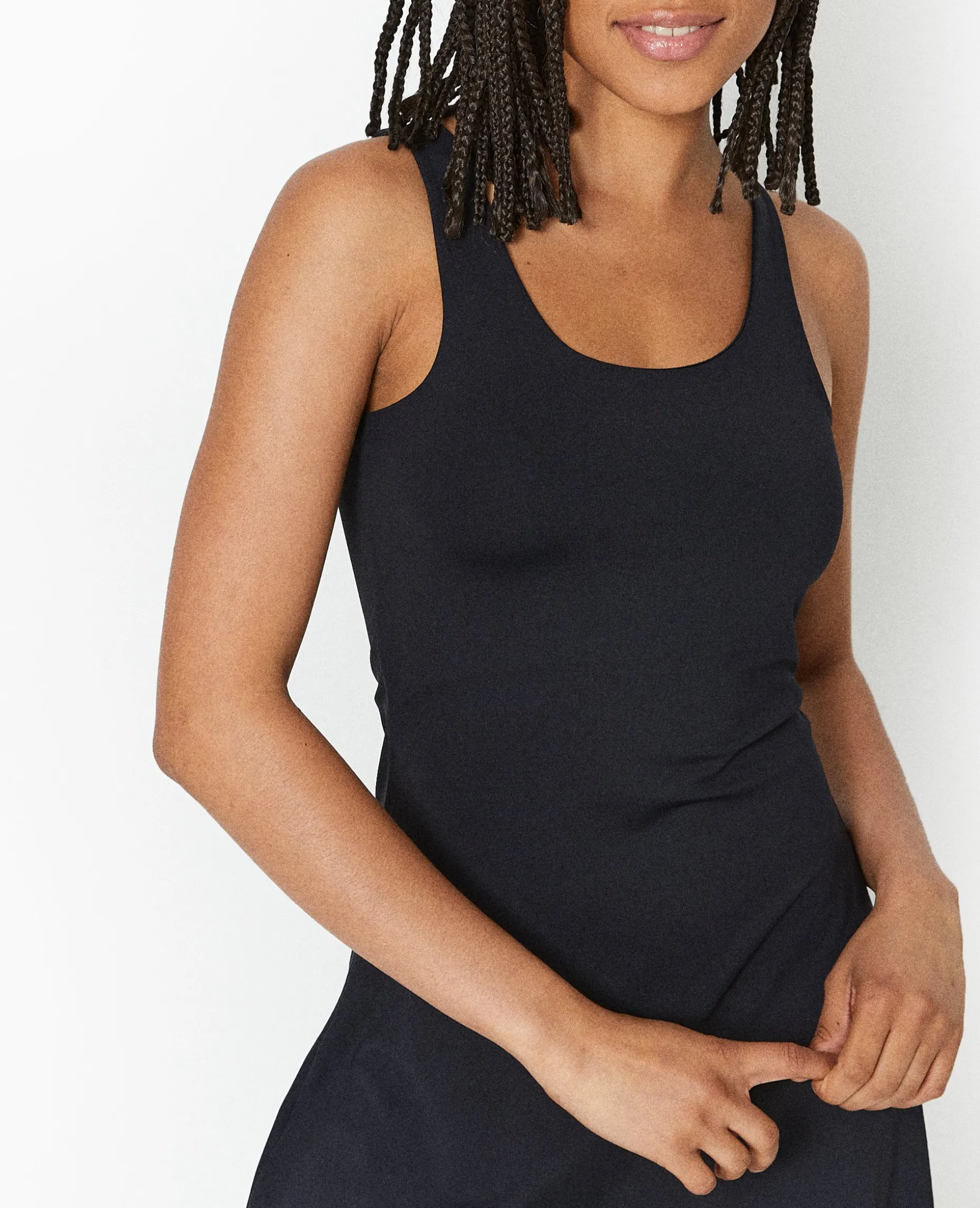 Robe Courte Forme Patineuse - Noir
