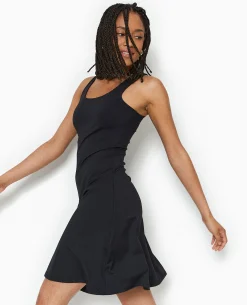 Robe Courte Forme Patineuse - Noir