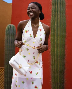 Robe Midi Dos-nu - Blanc