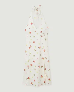 Robe Midi Dos-nu - Blanc