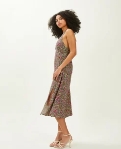 Robe Midi Dos-nu - Vert Kaki