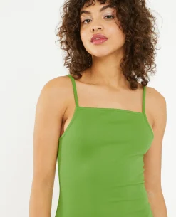 Robe Midi Moulante - Vert Kaki