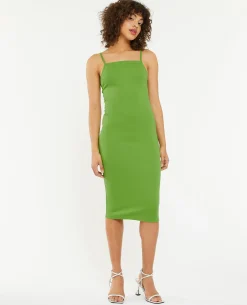 Robe Midi Moulante - Vert Kaki