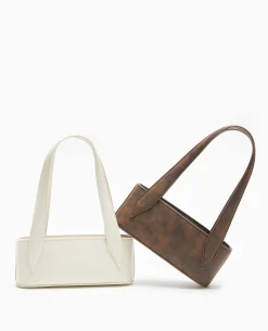 Sac Baguette Avec Grandes Poignées - Blanc