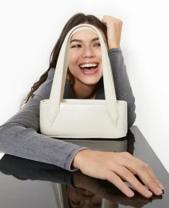 Sac Baguette Avec Grandes Poignées - Blanc