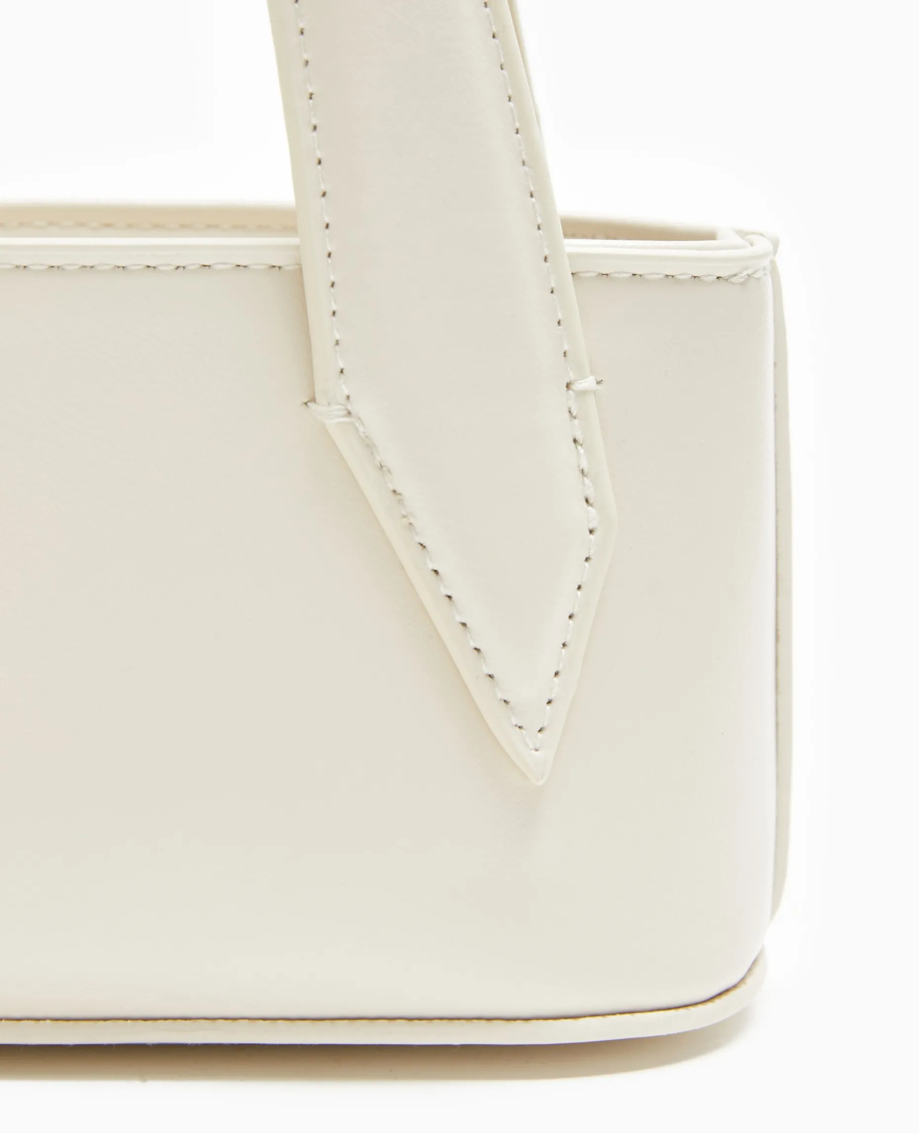 Sac Baguette Avec Grandes Poignées - Blanc