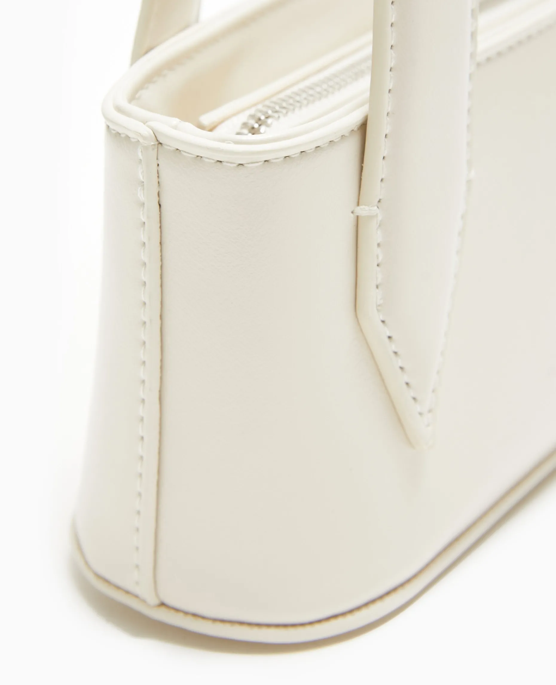 Sac Baguette Avec Grandes Poignées - Blanc