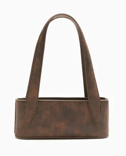 Sac Baguette Avec Grandes Poignées - Marron