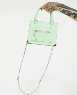 Sac Boxy Avec Chaîne - Vert Anis