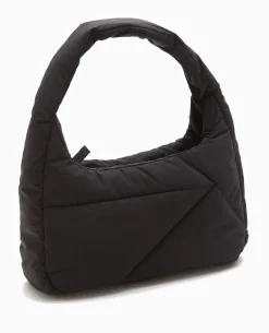 Sac Effet Matelassé Porté épaule - Noir