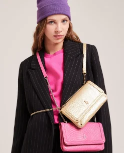 Sac Effet Serpent - Doré