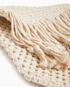 Sac En Crochet Avec Franges - Blanc