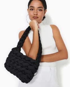 Sac En Grosse Maille Tressée - Noir