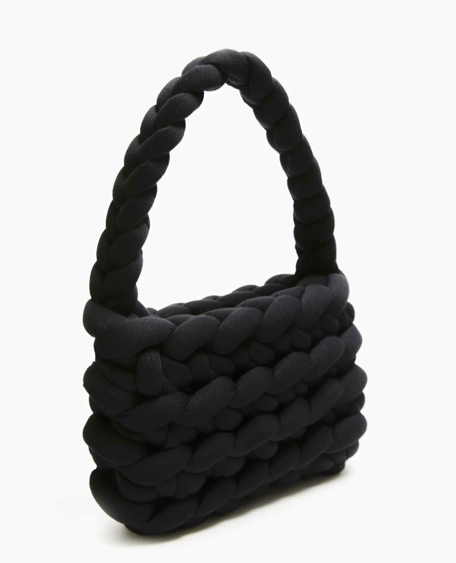 Sac En Grosse Maille Tressée - Noir