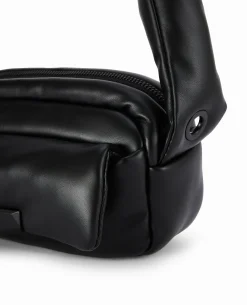 Sac Matelassé En Simili - Noir