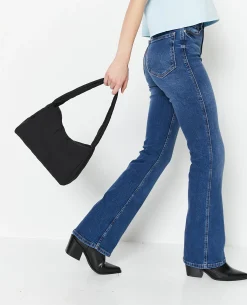 Sac Porté épaule En Nylon Rembourré - Noir