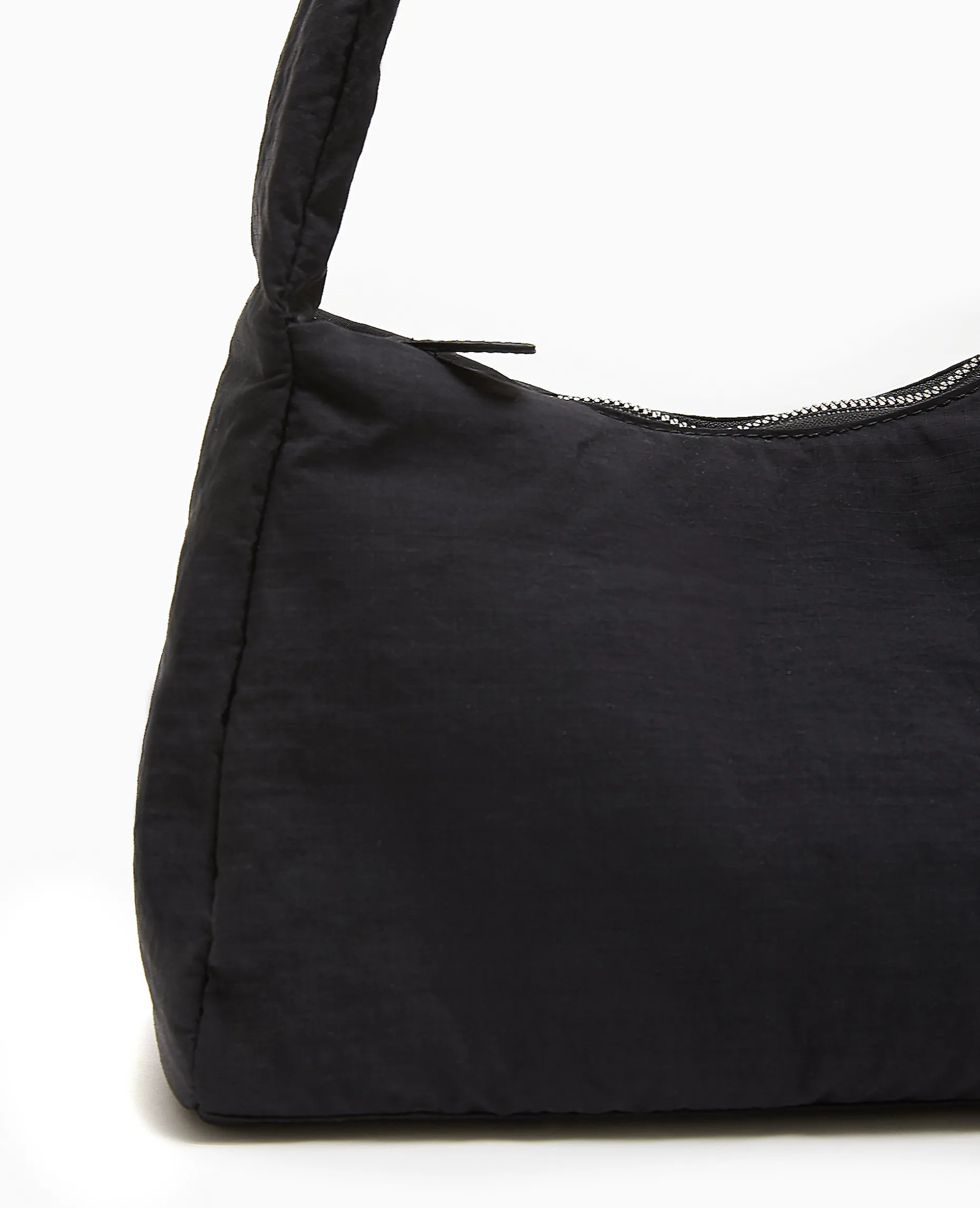 Sac Porté épaule En Nylon Rembourré - Noir