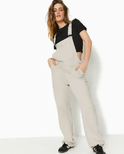 Salopette En Jean Souple - Beige