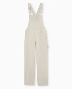 Salopette En Jean Souple - Beige