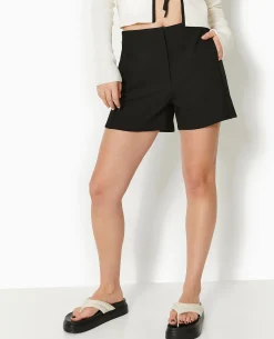Short City Taille Haute - Noir