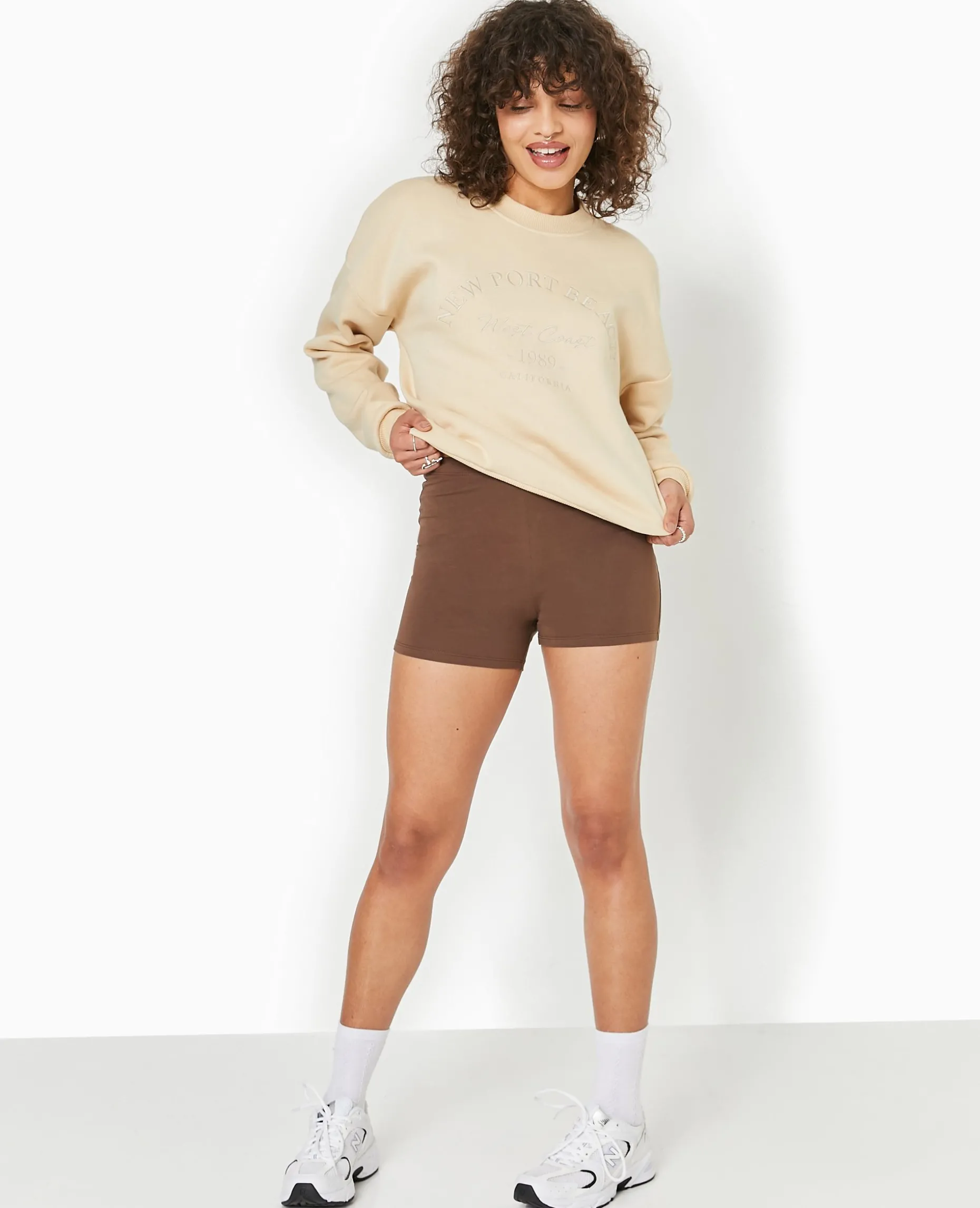 Short Cycliste Court - Marron