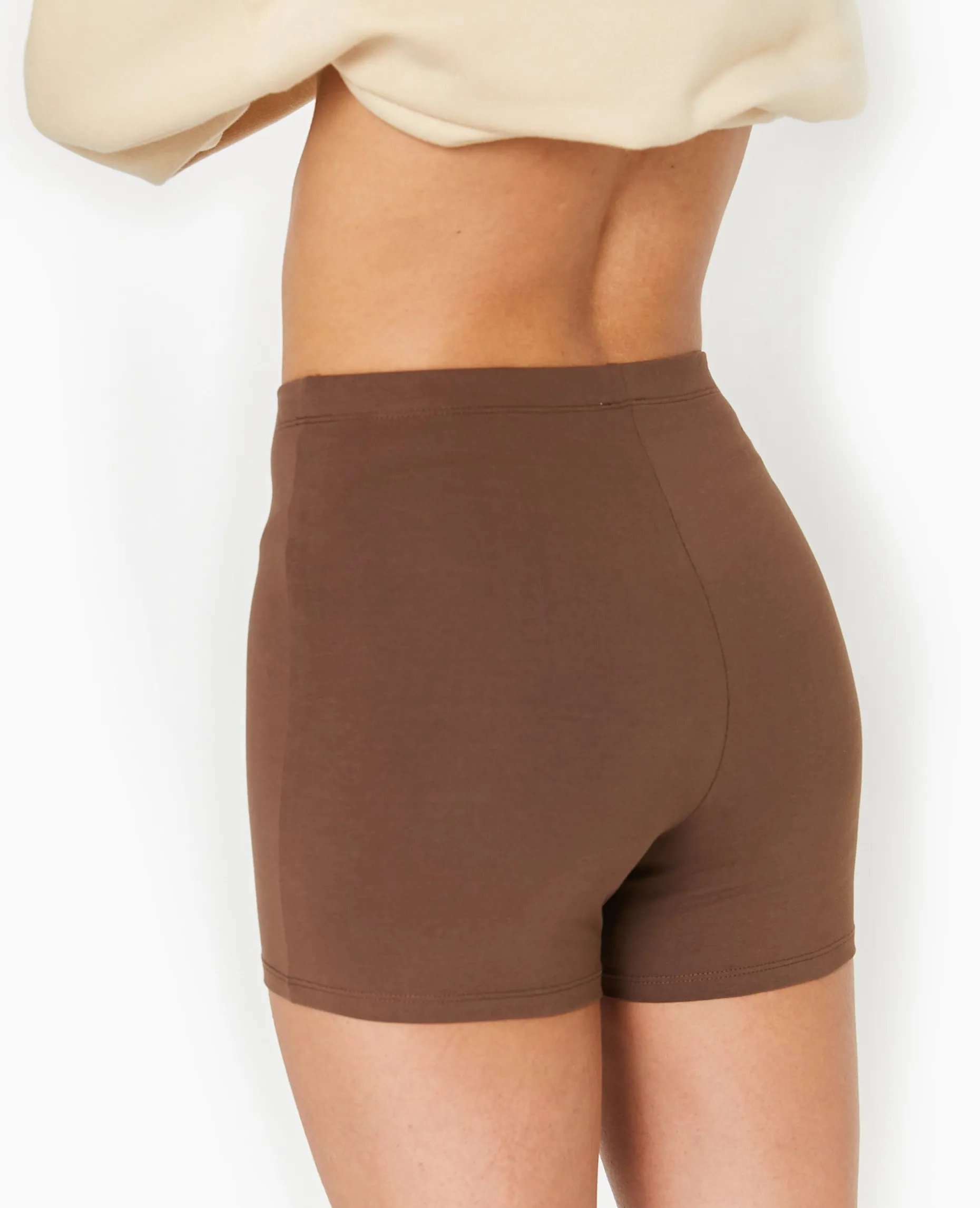 Short Cycliste Court - Marron