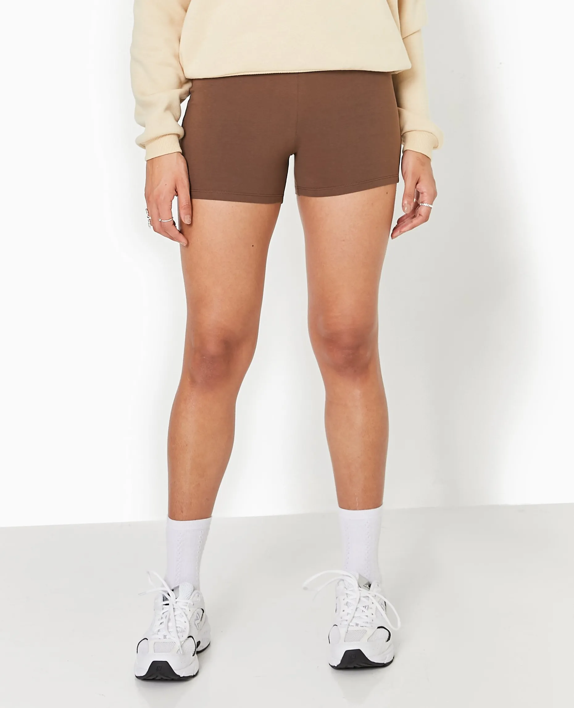 Short Cycliste Court - Marron