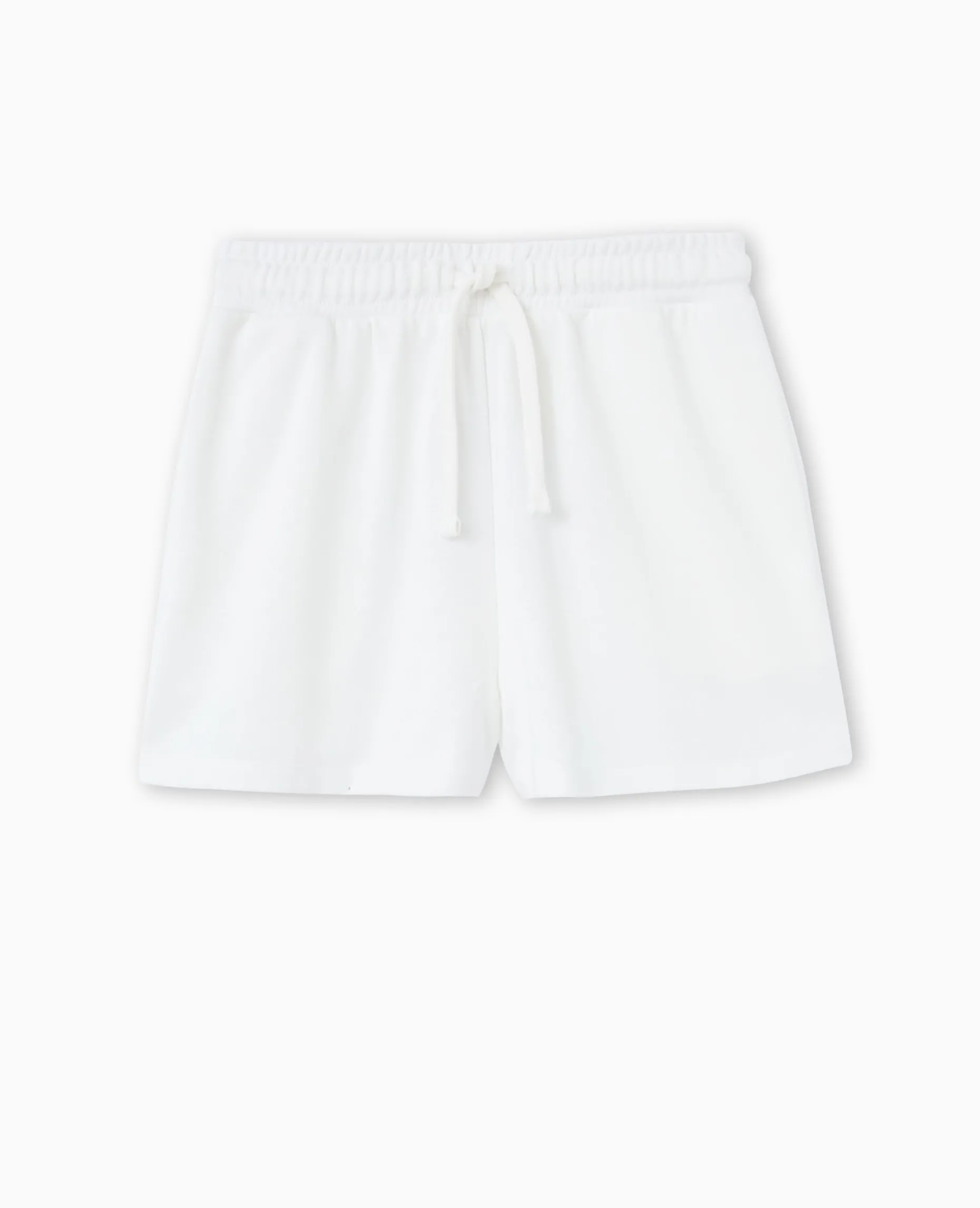 Short En Molleton - Blanc