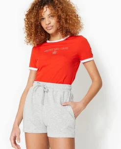 Short En Molleton - Gris Chiné