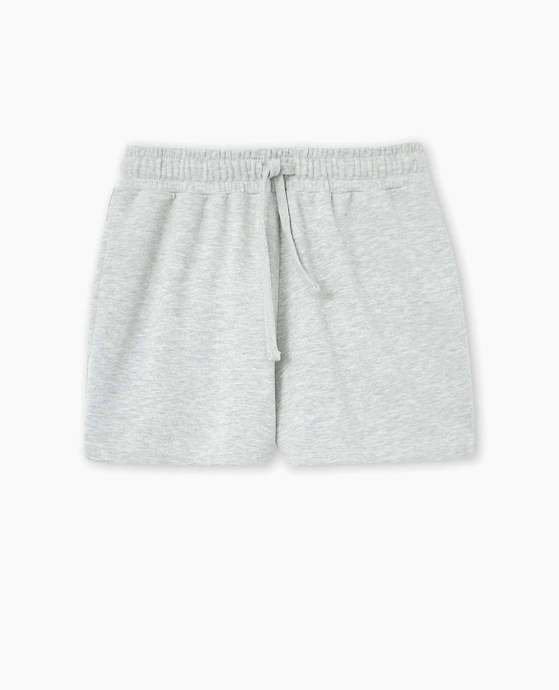 Short En Molleton - Gris Chiné