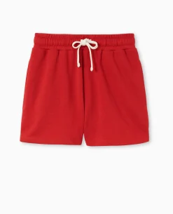 Short En Molleton - Rouge