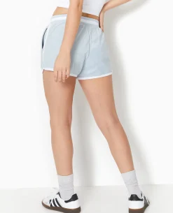 Short En Tissu éponge - Bleu