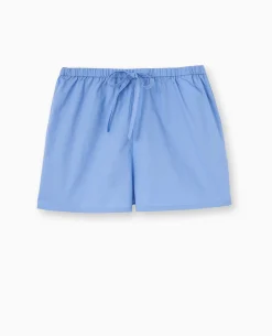 Short Taille élastiquée Façon Pyjama D'homme - Bleu